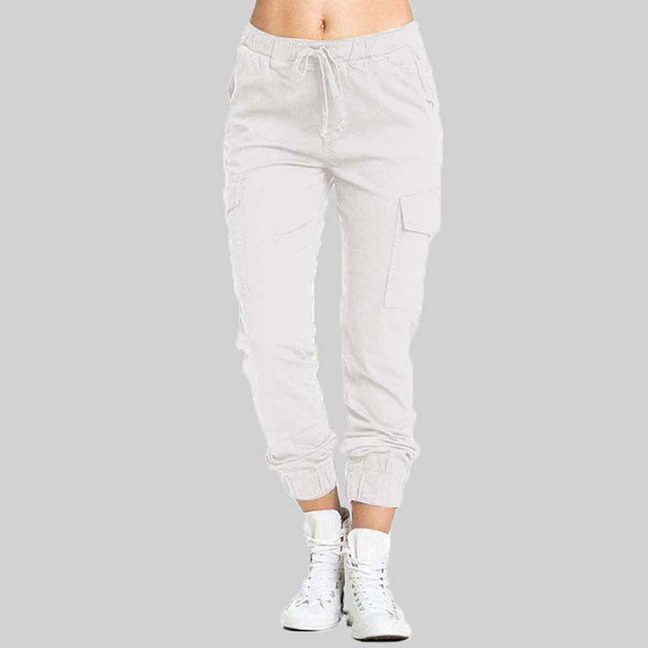 Ladies Cargo Trousers - Nova-White-XS-The Livary