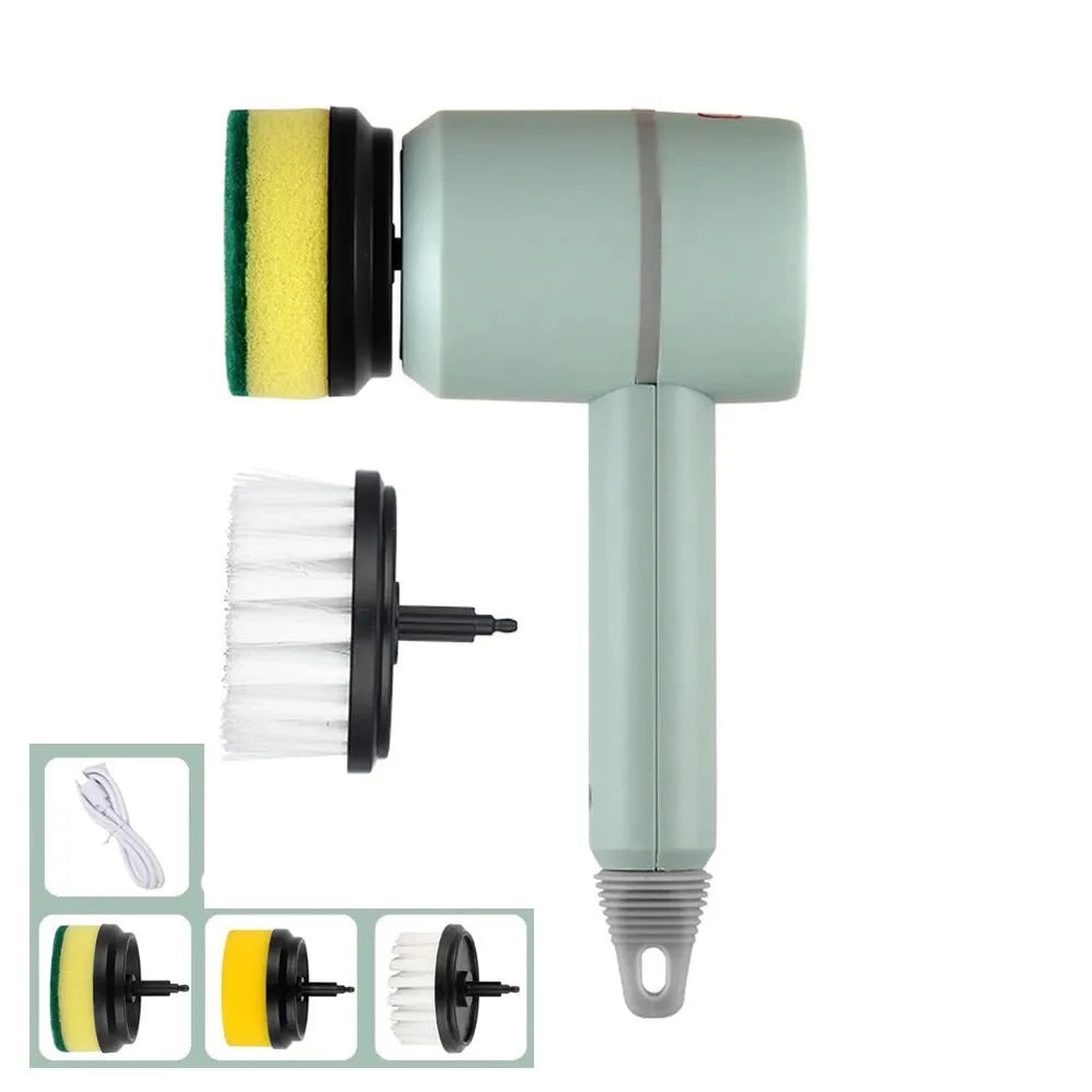 Automatic Rotating Dish Brush with Powerful Cleaning - Scruba-Green-The Livary