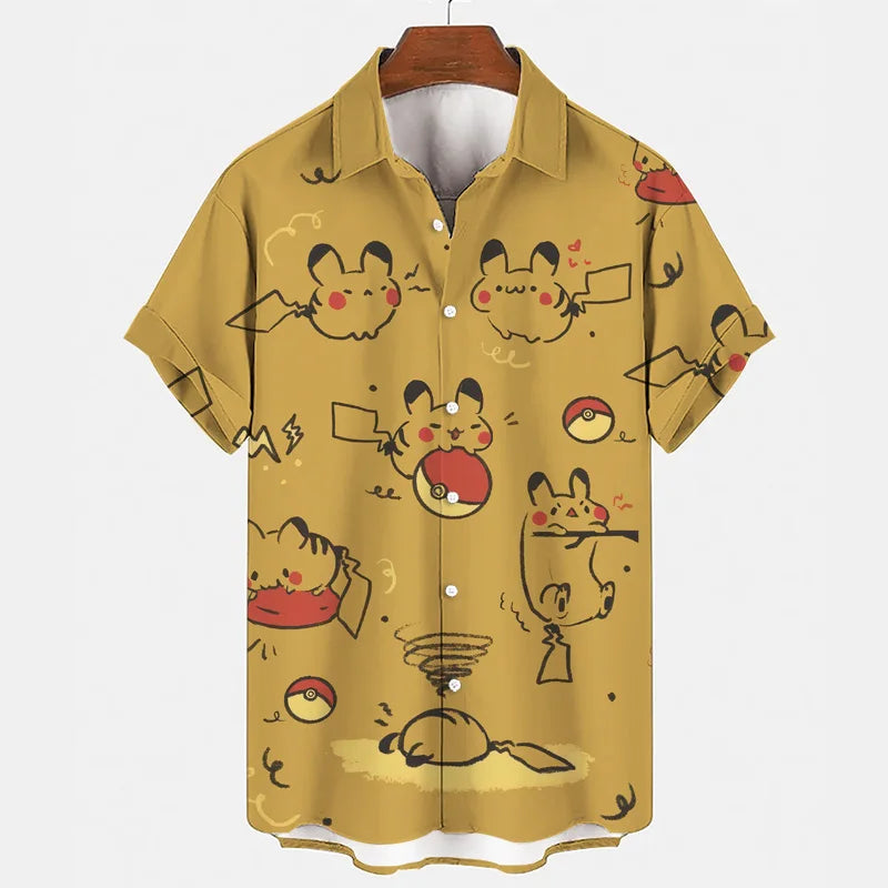 Funny summer set with Gengar & Snorlax print | Buy 1, get 1 free - SleepyFun-08-M-The Livary