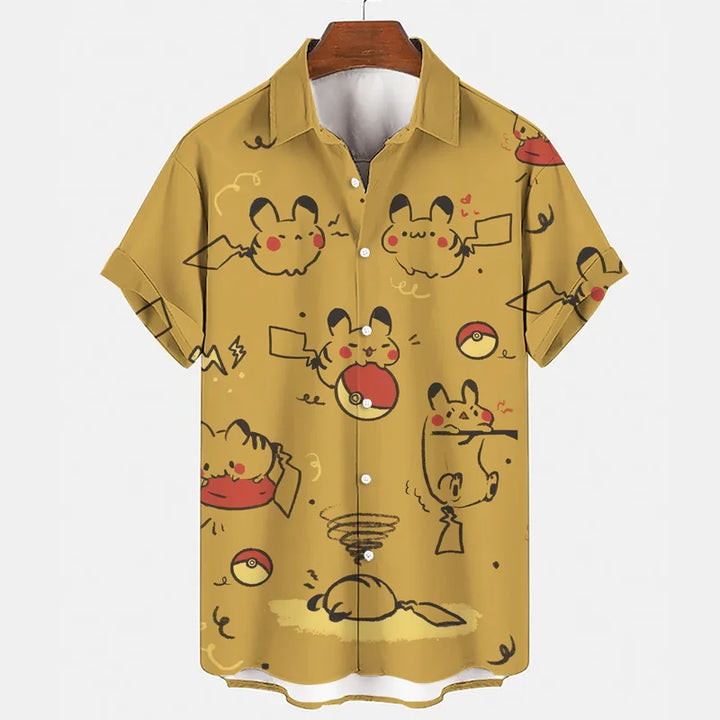 Funny summer set with Gengar & Snorlax print | Buy 1, get 1 free - SleepyFun-08-M-The Livary