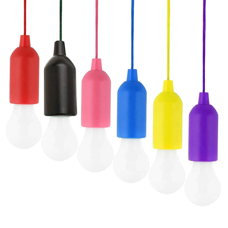 Colourful Portable Pendant Lamp - ChromaGlow-Red (White Light)-The Livary
