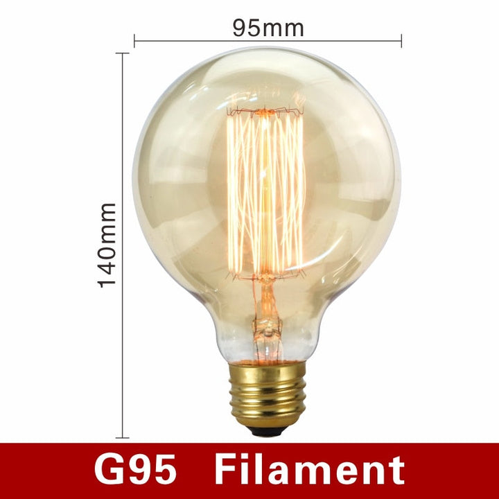 Vintage Light Bulbs - NostalgiaGlow-G95 Incandescent Lamp-The Livary