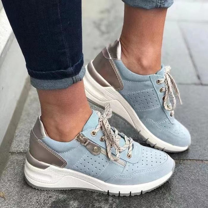 Orthopaedic Walking Shoes - Isabella-Blue-2.5-The Livary