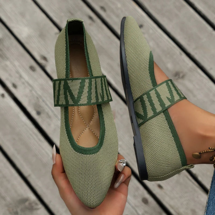 Stylish women's summer shoes with a pointed toe - Lina-3.5-Green-The Livary