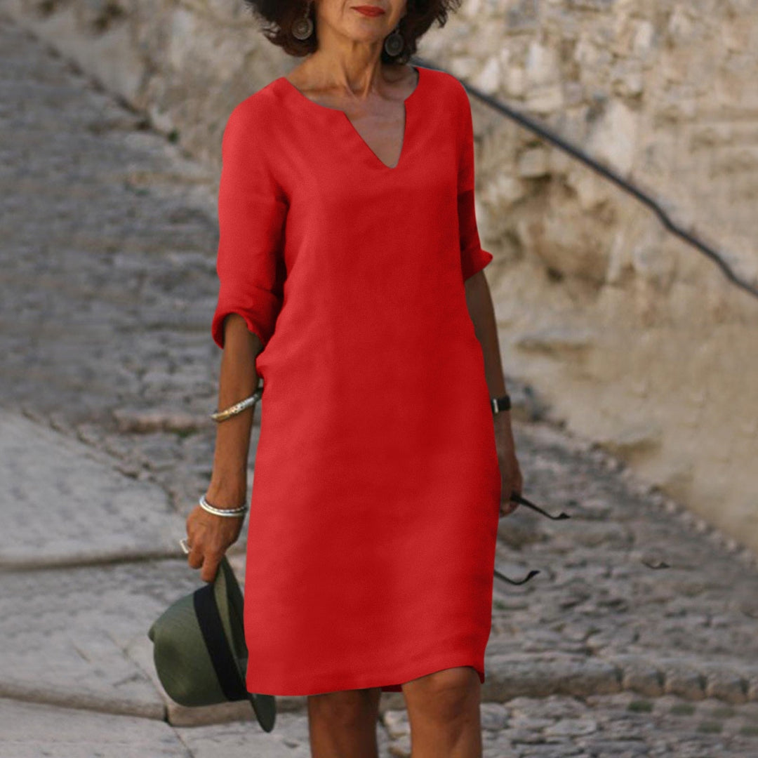 Summer Stylish Dress - Luna-Red-S-The Livary