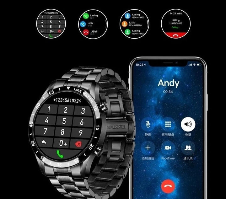 Luxury Men's Smartwatch – Axel-Black 40 mm-The Livary
