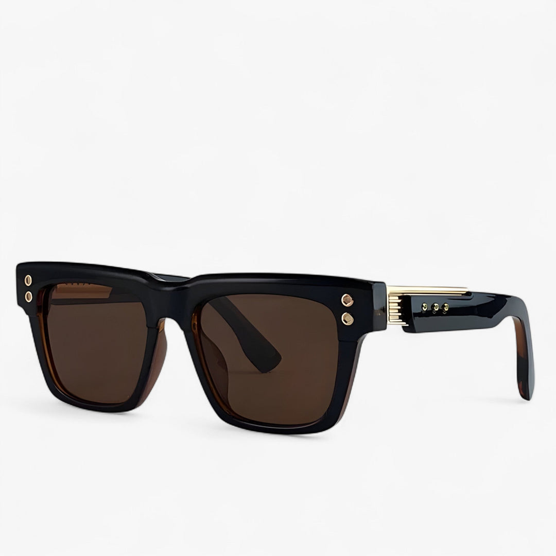 Polarised Steampunk Sunglasses – Axior-Black-The Livary