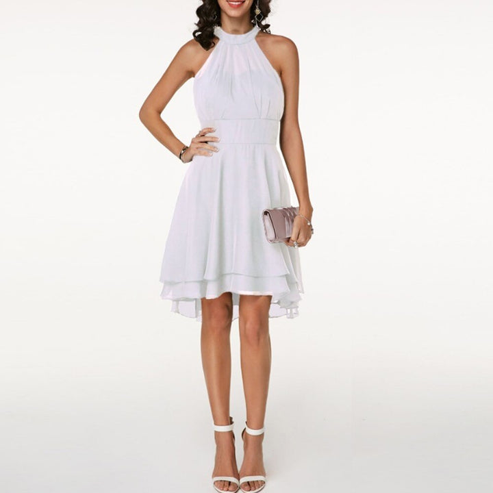 Stylish Dress with Charming Ruffles – Isabella-Black-S-The Livary