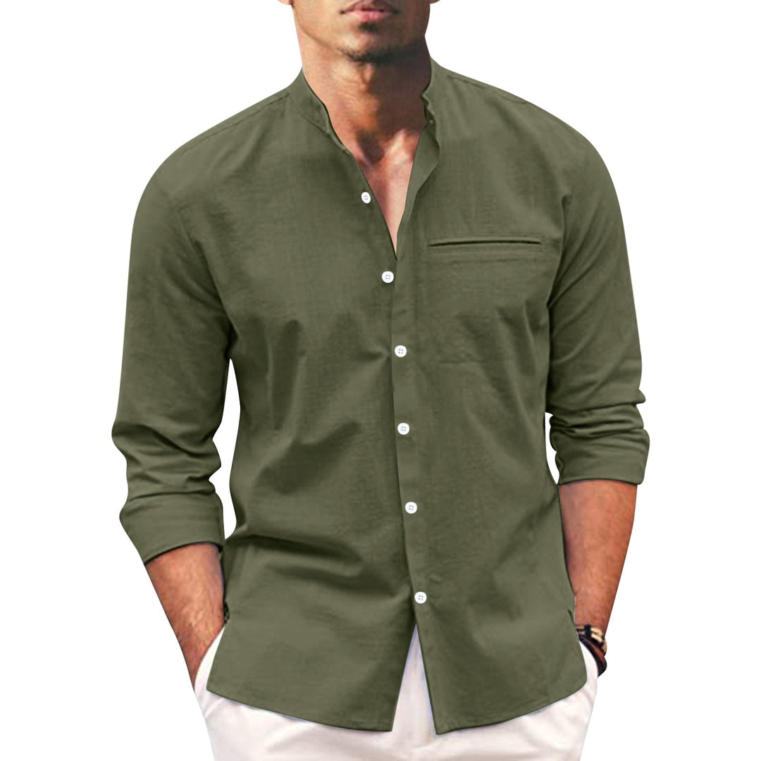 Stylish summer shirt in plus size for men – Hayes-Green-M-The Livary