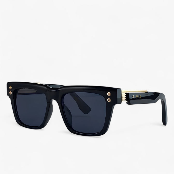 Polarised Steampunk Sunglasses – Axior-Black-The Livary