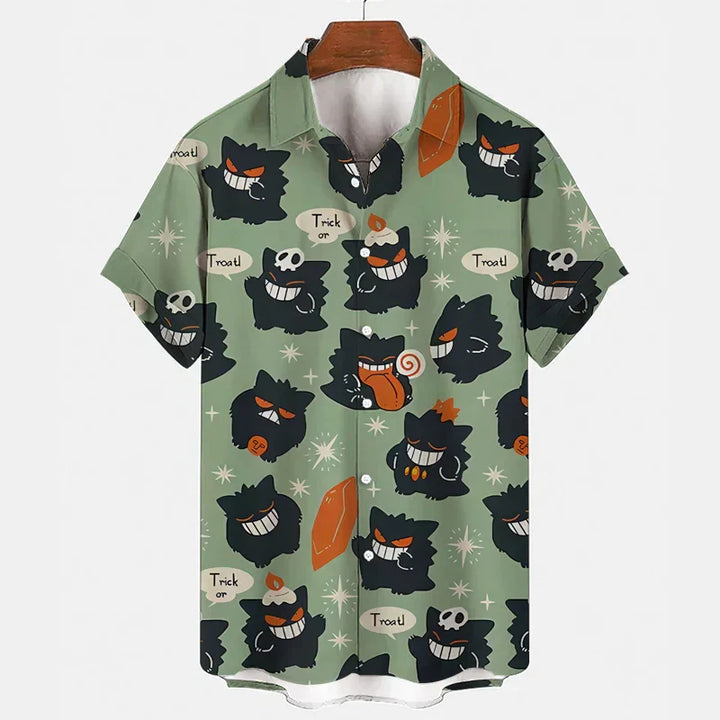 Funny summer set with Gengar & Snorlax print | Buy 1, get 1 free - SleepyFun-04-M-The Livary