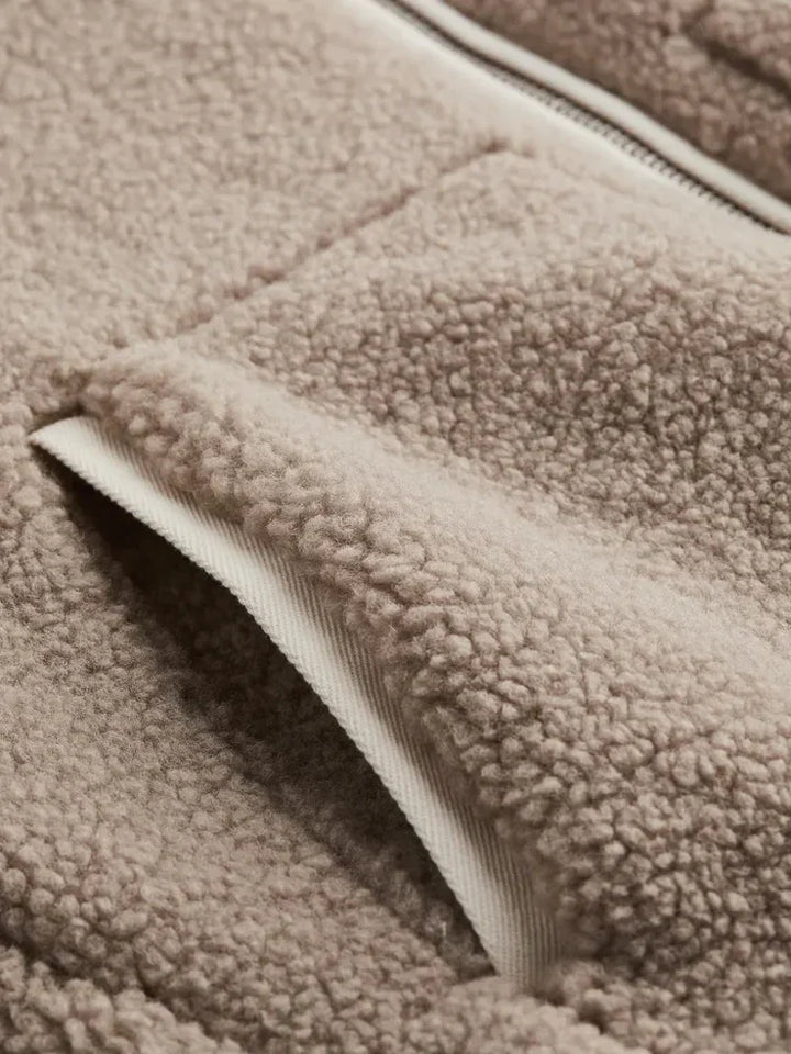 Comfy Teddy Coat - Mila-Light brown-S-The Livary