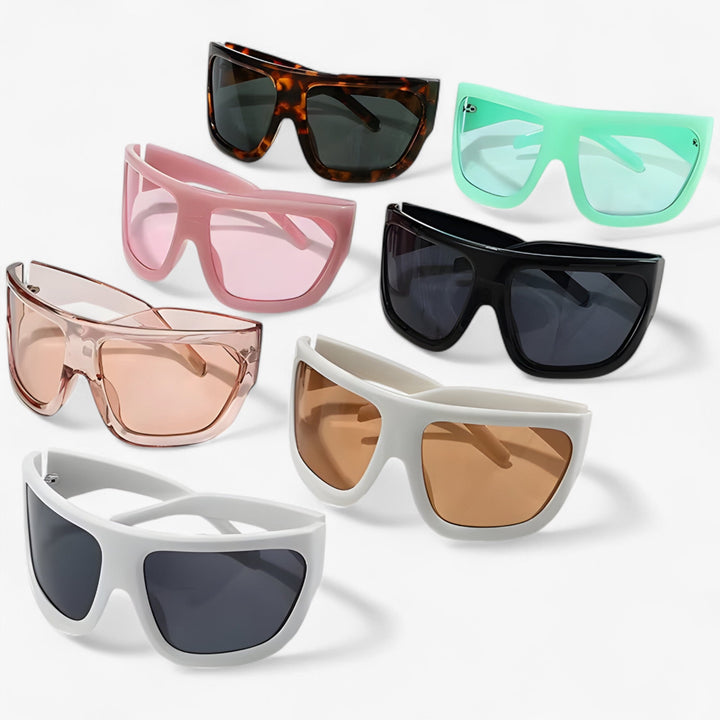 Oversized Steampunk Sports Sunglasses with Wraparound Design – Ignix-Black-The Livary