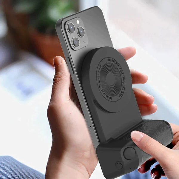 Magnetic Grip & Wireless Charger in One - Griply-Black-The Livary