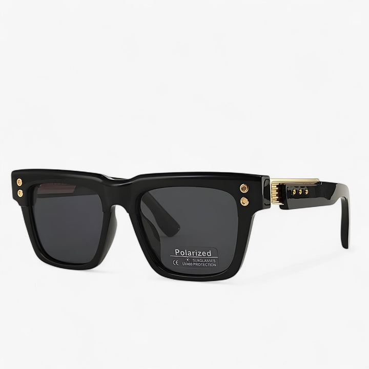 Polarised Steampunk Sunglasses – Axior-Black-The Livary