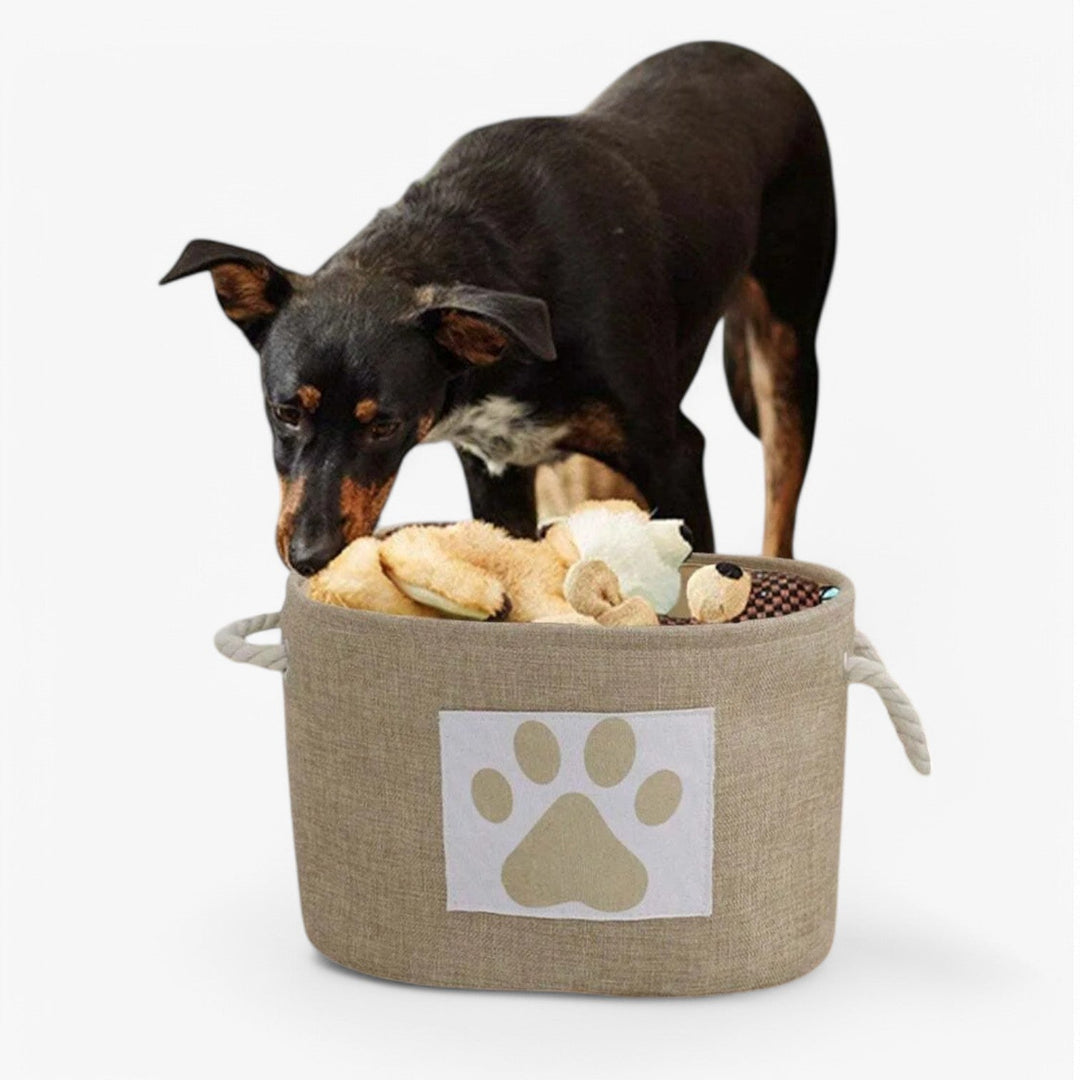Foldable Toy Basket with Rope Handle – Livia-The Livary