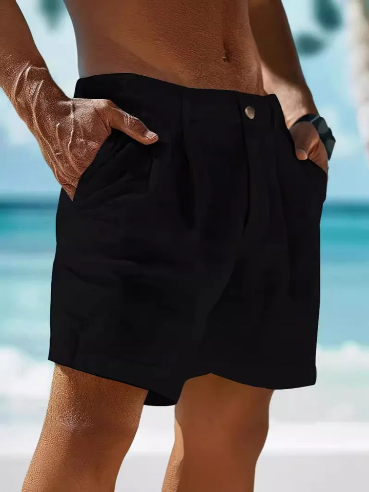 Airy linen summer shorts for men – Jonas-Black-S-The Livary