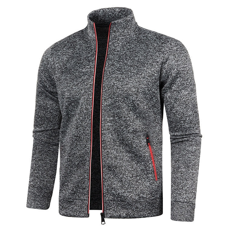 Men's outdoor fleece jacket – Björn-Dark grey-S-The Livary