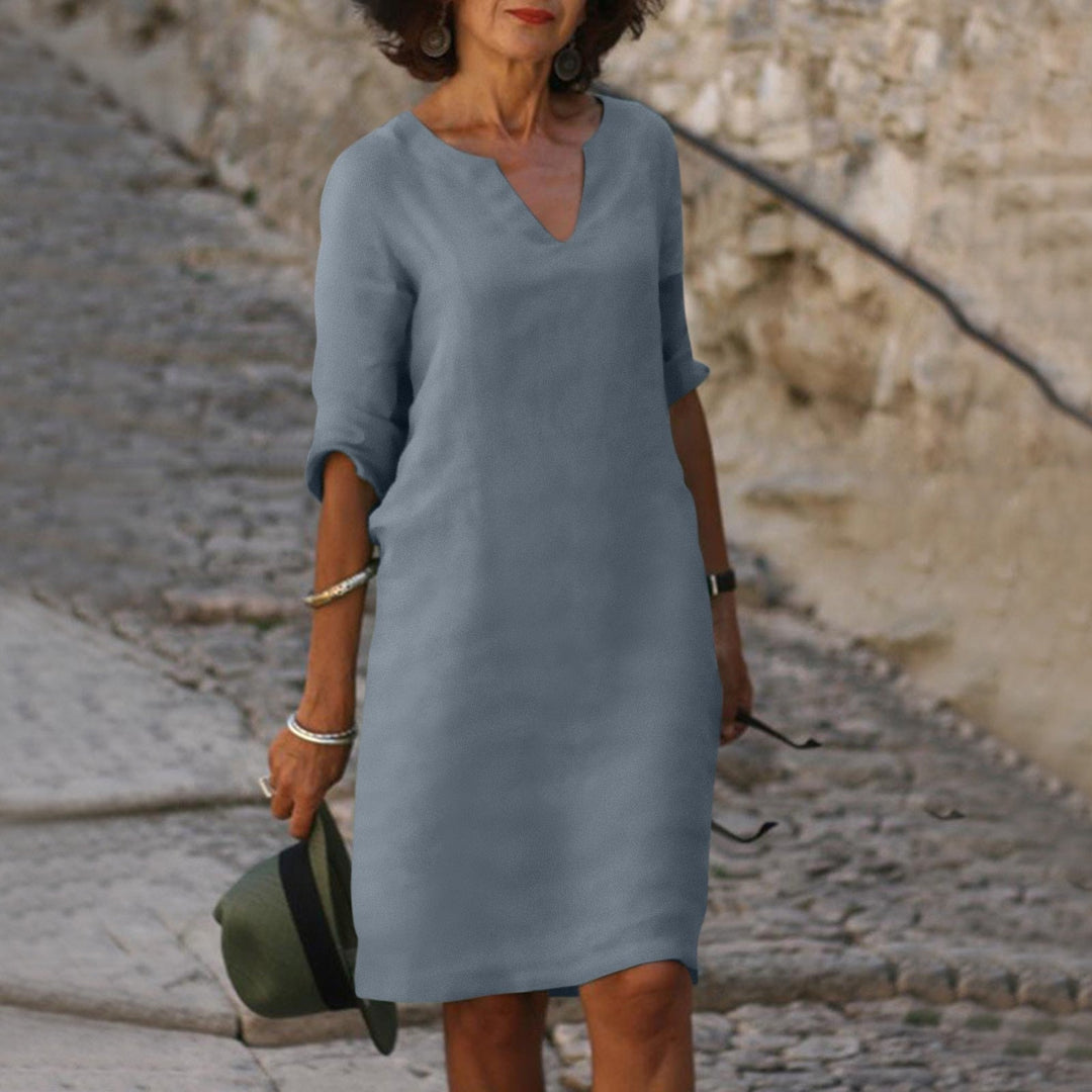 Summer Stylish Dress - Luna-Gray-S-The Livary
