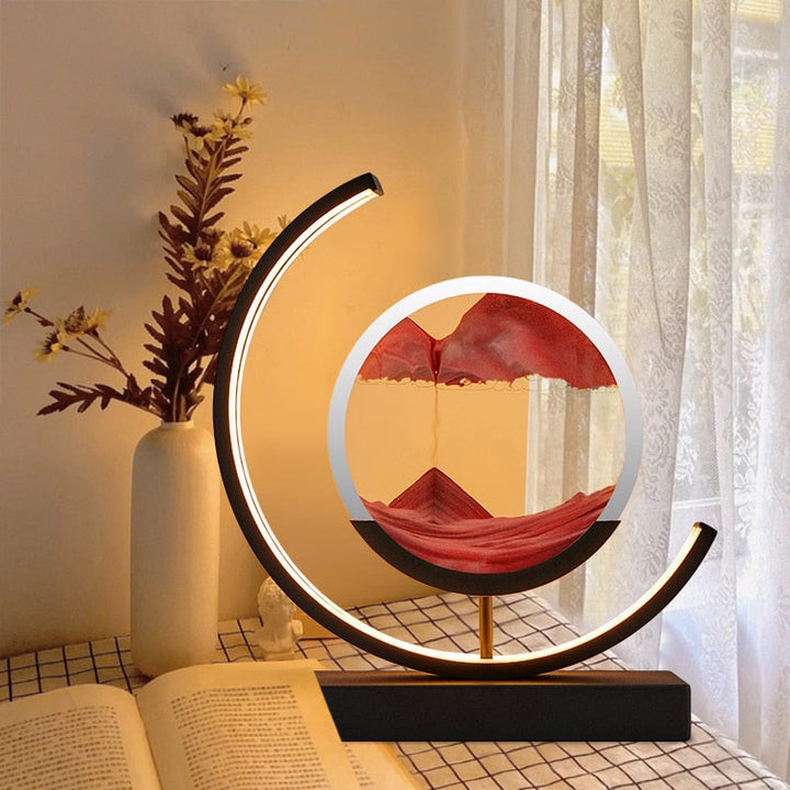 3D Sand Shell Table Lamp - Abyss-Green-Black-The Livary