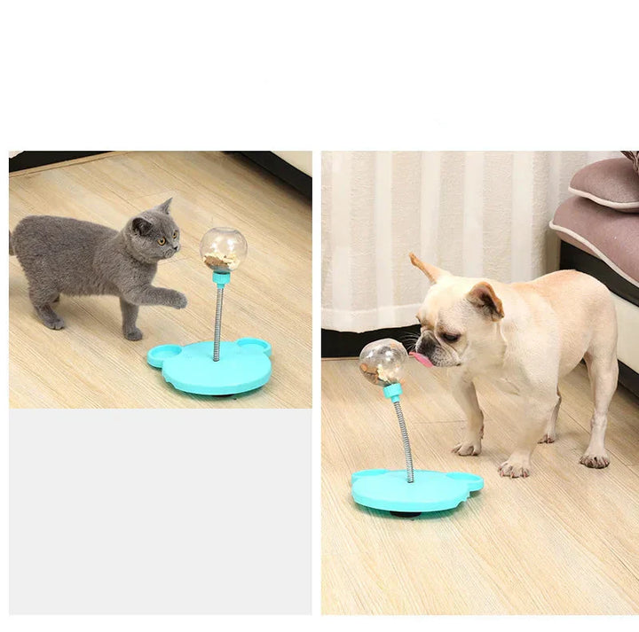 Interactive Pet Toy with Treat Dispense – TreatTumble-Pink-The Livary