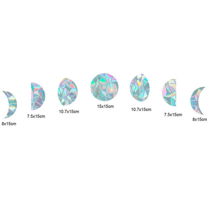 Sun Catcher Window Stickers - LumiSuncatch-Moon - 7 Pieces-The Livary
