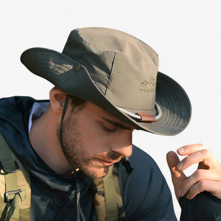 Unisex UV Protection Waterproof Bucket Hat – Johnny-Coffee-55-60cm-The Livary