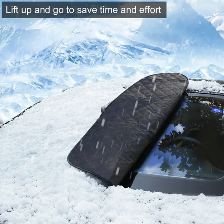 Magnetic All-Weather Windscreen Cover – FrostGuardia-Magnet + Ear Cups + Reflective Strips-The Livary
