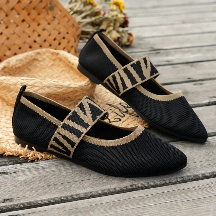 Stylish women's summer shoes with a pointed toe - Lina-3.5-Beige-The Livary