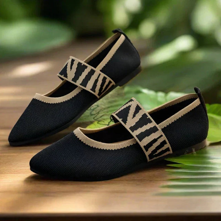 Stylish women's summer shoes with a pointed toe - Lina-3.5-Beige-The Livary