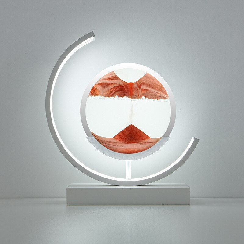 3D Sand Shell Table Lamp - Abyss-Red-White-The Livary