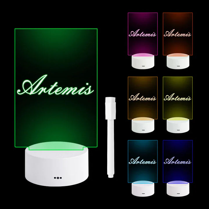Illuminated Notice Board - LumoNote-Blanco Verticaal - Met 7 Kleuren-The Livary