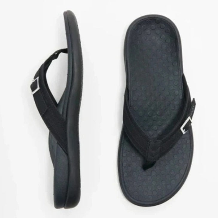 Comfortable orthopedic toe sandals for women - OrthoSummer-Black-3-The Livary