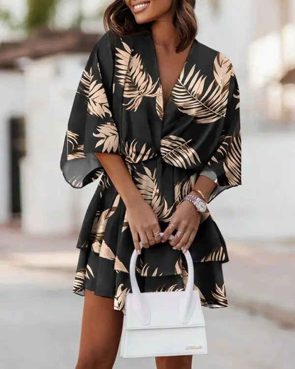 Lightweight Mini Dress - Elara-Black-S-The Livary
