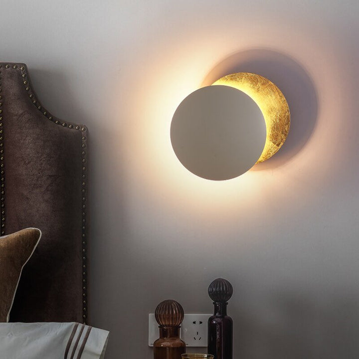 Solar Eclipse Wall Lamp - Solaris-Gold-7.87 inches-The Livary