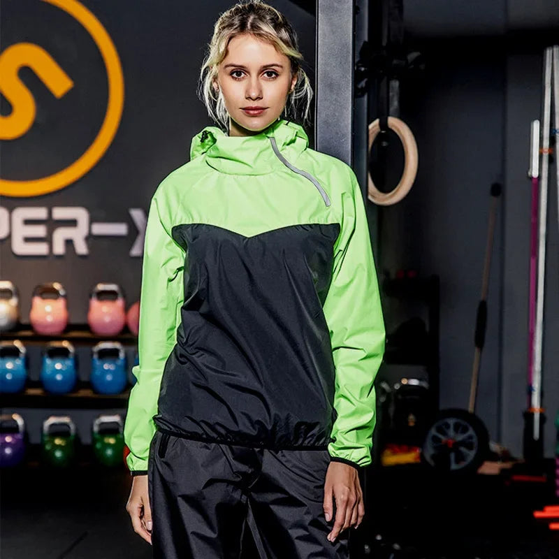 Light Unisex Training Set with Zipper & Hood – Remo-Ladies' green-S-The Livary