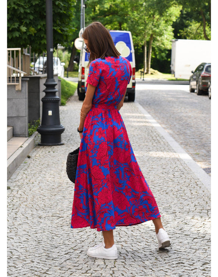 Comfortable Summer Dress - Lina-Pink-S-The Livary