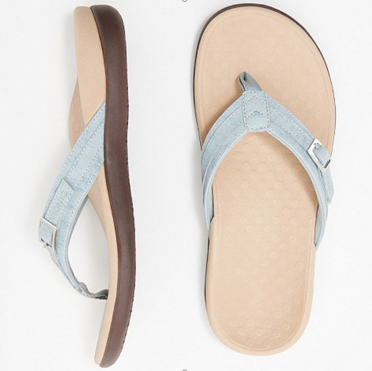 Comfortable orthopedic toe sandals for women - OrthoSummer-Light blue-3-The Livary