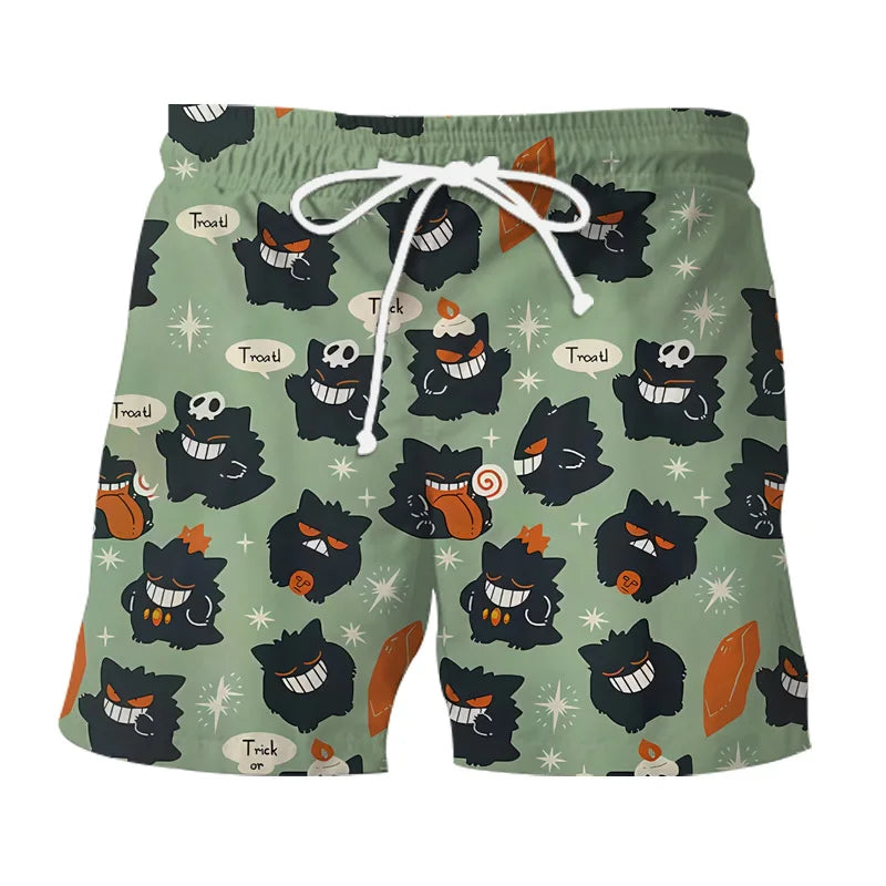 Funny summer set with Gengar & Snorlax print | Buy 1, get 1 free - SleepyFun-05-M-The Livary