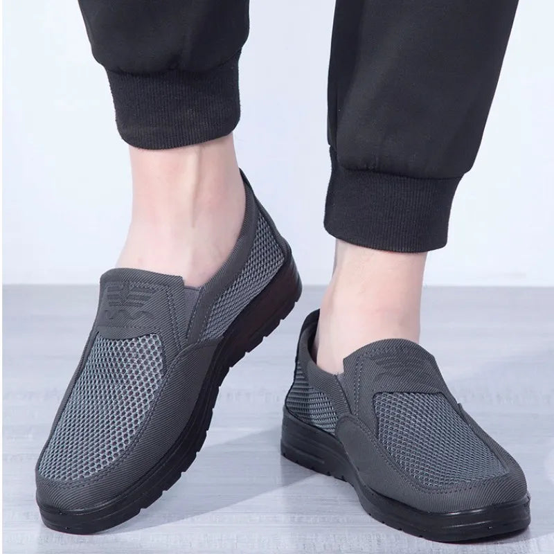Breathable Men's Summer Shoes with Lightweight Comfort and Style – Jaron-Grey-5-The Livary