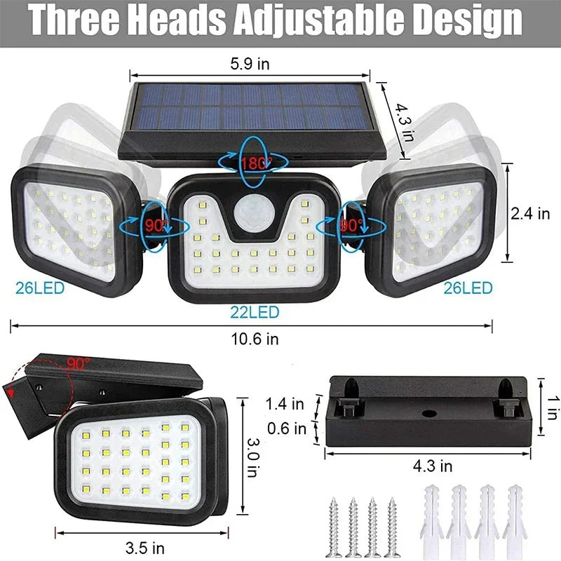 Solar Energy Wall Lamp - EcoBright-The Livary