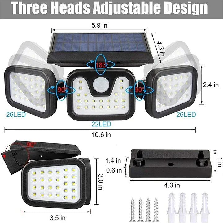 Solar Energy Wall Lamp - EcoBright-The Livary