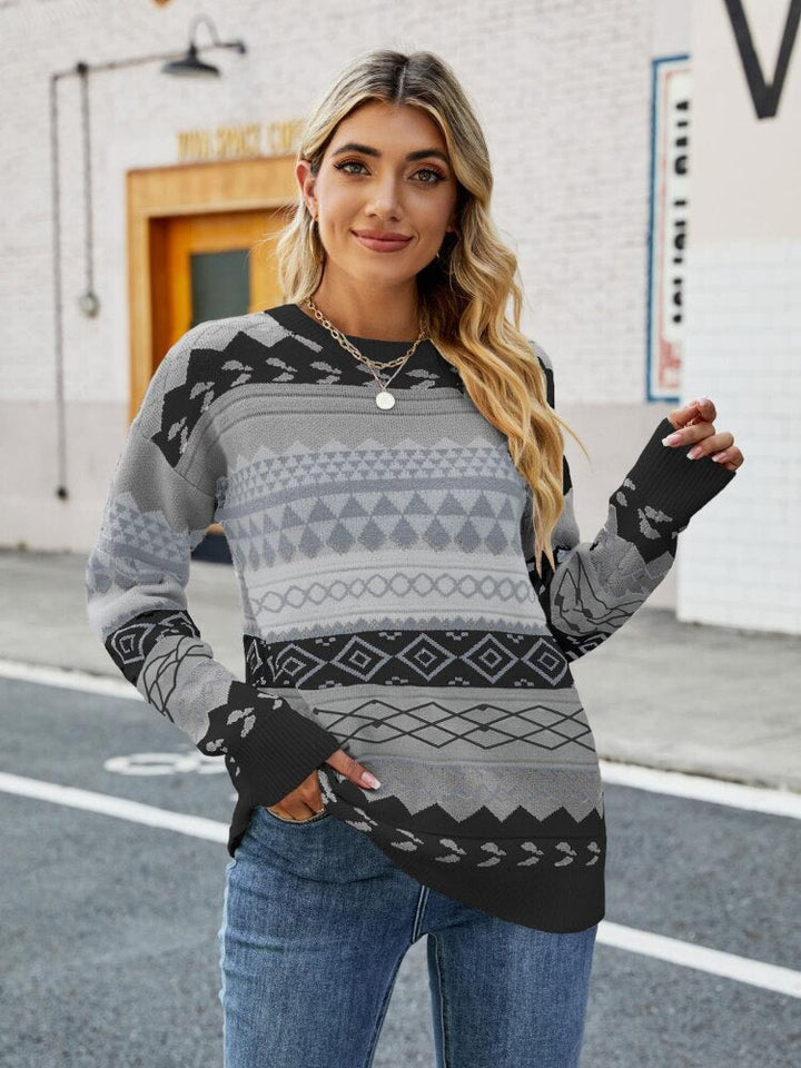 Vintage Ladies Sweater - Sophie-Black-S-The Livary