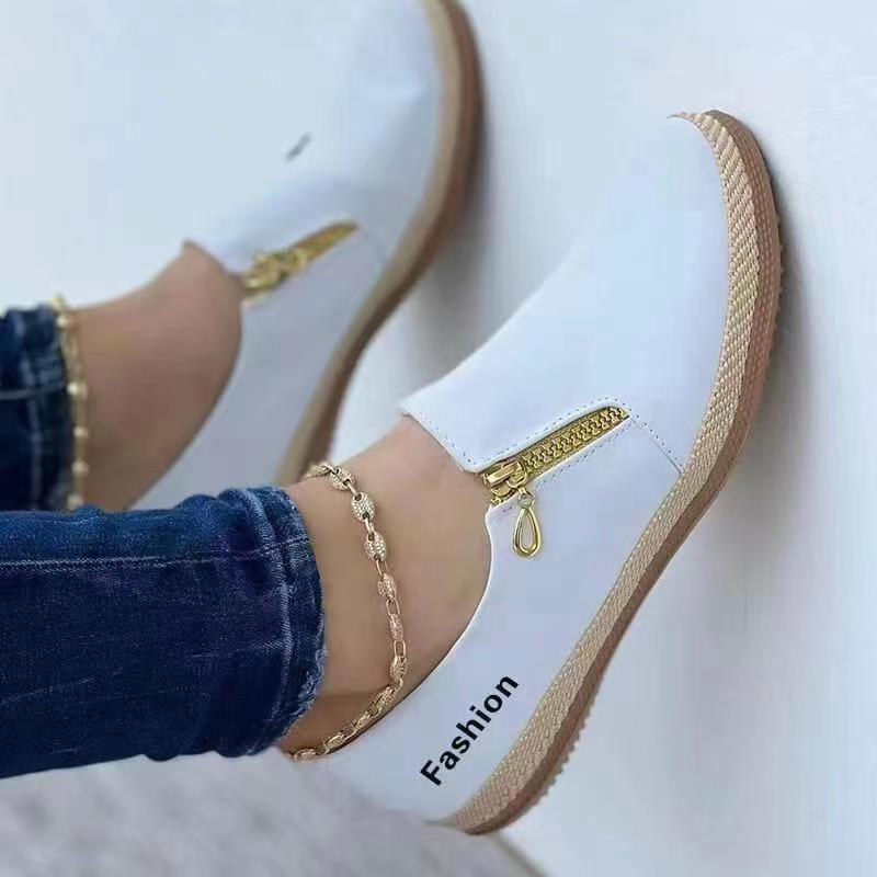 Comfort Slip-On Sneakers for Women – Lina-White-2.5-The Livary