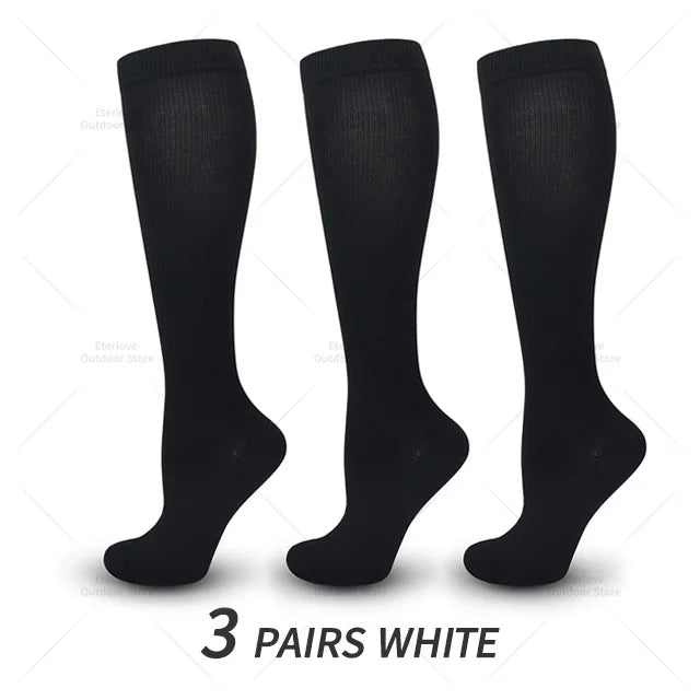 3 Pairs of Knee-High Compression Socks - FitSupport-3 pairs grey-S-M (2.5-5)-The Livary