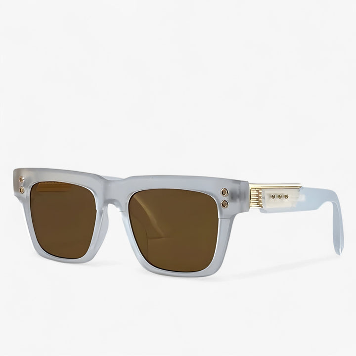 Polarised Steampunk Sunglasses – Axior-White Brown-The Livary