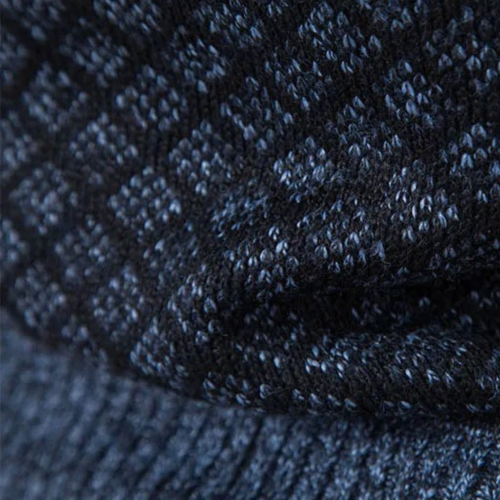 Runia - Knitted Cardigan for Men-Blue-grey-S-The Livary