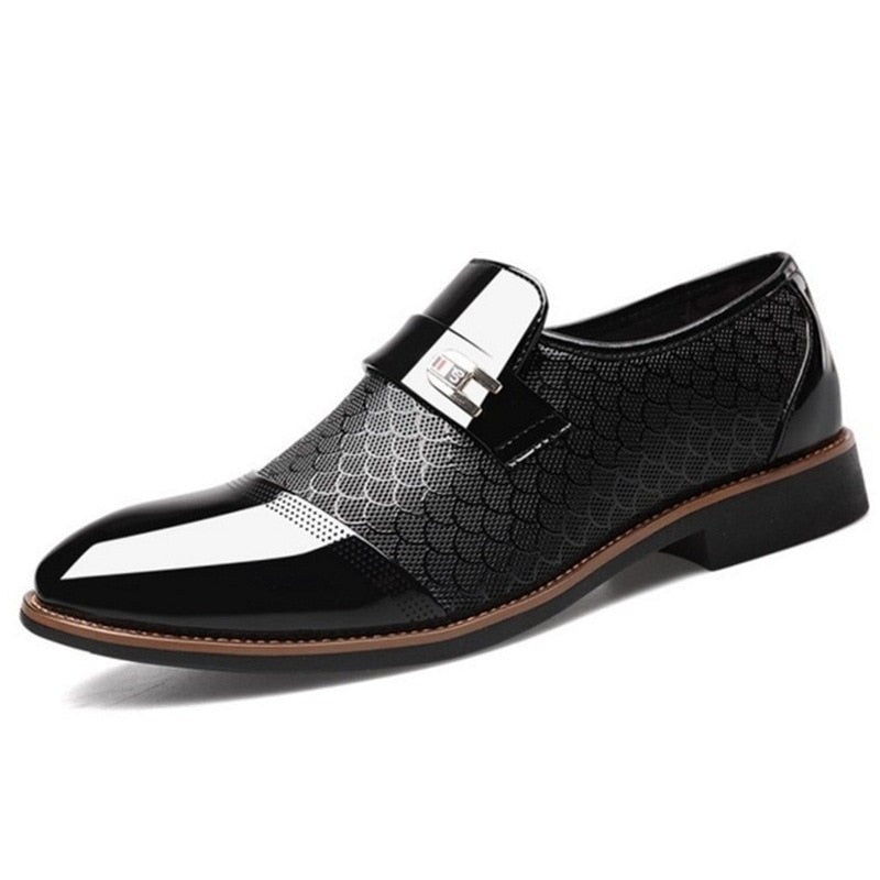 Stylish Glossy Men's Shoes - Hudson