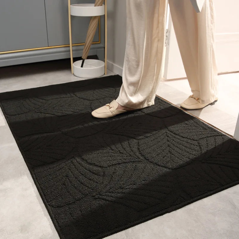 Shoe Scraper Doormat with Moroccan Design - Kasbana-Black 02-50cm x 80cm-The Livary