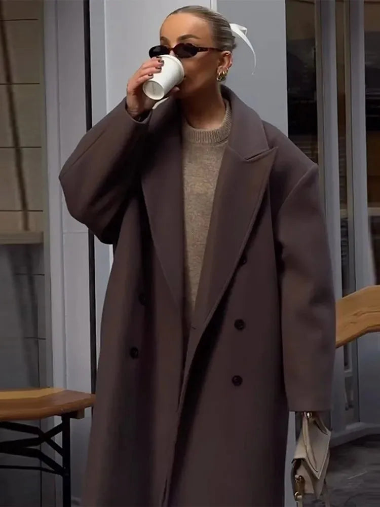 Comfortable Long Women's Coat - Sophie-S-The Livary